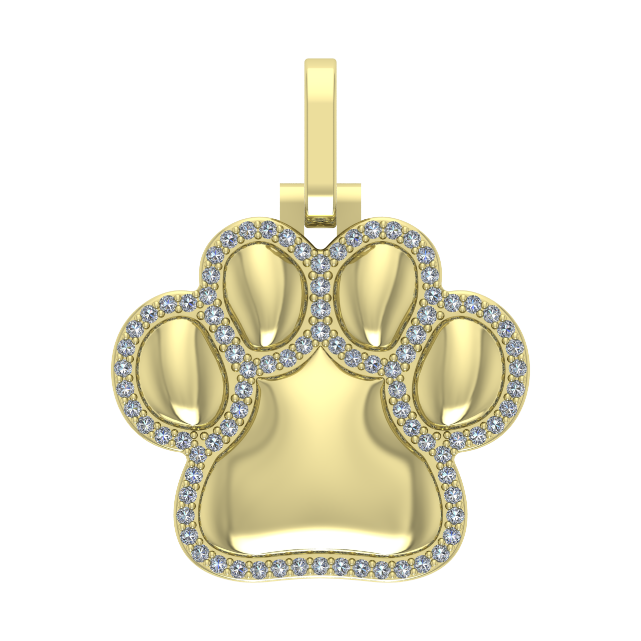 HIP-HOP ANIMAL DIAMONDS PENDANT